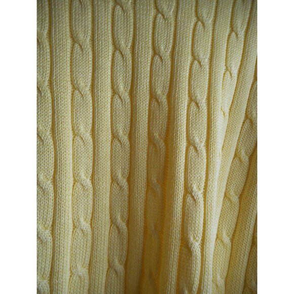 NWT Vintage Brooks Brothers 346 yellow crew neck Sweater 100% cotton Sz L - Picture 4 of 5